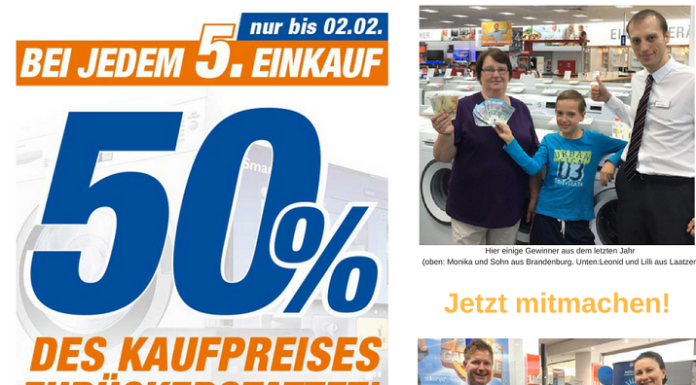 Mit etwas Glück 50% des Kaufpreises zurück