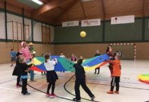 Leichtathleten feiern Fasching
