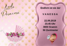 Herzlich Willkommen im Leben, Vanessa