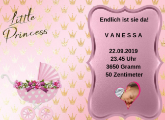 Herzlich Willkommen im Leben, Vanessa