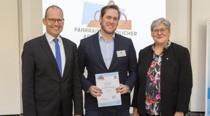 Die Stadt Wunstorf gehört zu den „Fahrradfreundlichen Arbeitgebern in der Region Hannover“: