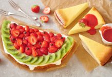 Käsekuchen mit Erdbeeren