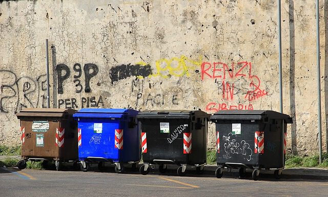 Verzögerungen bei der Müllabfuhr durch Glätte
