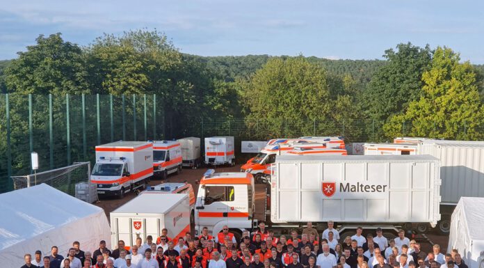 Malteser aus Niedersachsen beendeten Hochwassereinsatz in Ahrweiler