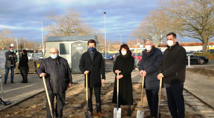 Baubeginn für den Biketower am Bahnhof Wunstorf