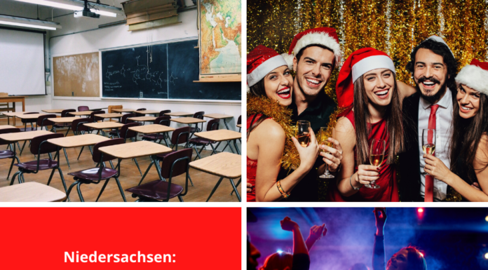 Heiligabend bis 2. Januar gilt in Niedersachsen Warnstufe 3 und strengere Corona-Regeln