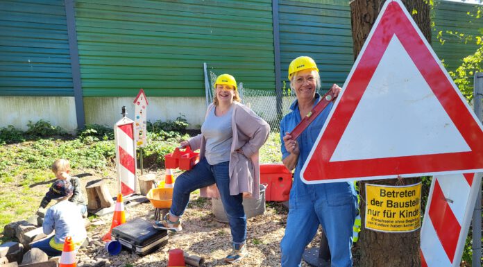 Nur für Kinder! Die Johanniter-Kita KinderZeit hat jetzt eine Baustelle – Das besondere Kreativ-Projekt „Baustelle“ haben das Kita-Personal, die Eltern und Spender gemeinsam möglich gemacht