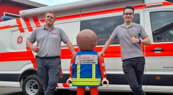 Zwei Johanniter-Mitglieder bestehen Ausbildung zum Zugführer – Ausbildung hat im Ehrenamt einen hohen Stellenwert