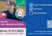 40. Tischtennis mini-Meisterschaften beim TSV Klein Heidorn