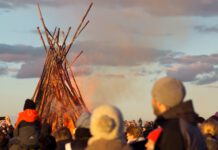 Osterfeuer in den Ortschaften von Wunstorf am 08.04.2023