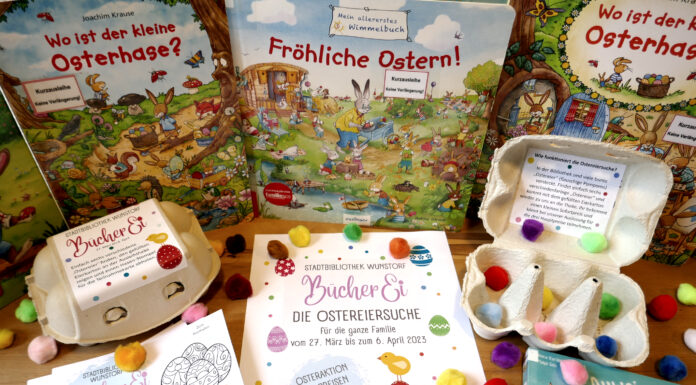 Stadtbibliothek: Wieder Osteraktion BücherEi
