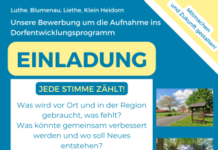Dorfregion Luthe, Blumenau, Liethe, Klein Heidorn – gemeinsamer Antrag zur Aufnahme in das niedersächsische Dorfentwicklungsprogramm Dorfentwicklungsprogramm