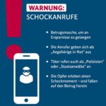 Polizei und Bundeskriminalamt warnen vor Schockanrufen Polizei und Bundeskriminalamt waren vor Schockanrufen. Quelle: Bundeskriminalamt