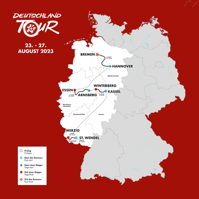 Die Deutschland Tour - größte Radrennen des Landes - kommt am 27.08.2023 durch Wunstorf