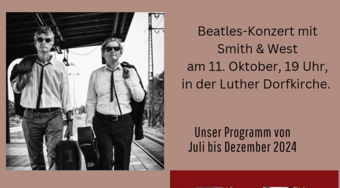 Kultur trifft Kirche: Beatles-Konzert mit Smith & West Kultur trifft Kirche: Beatles-Konzert mit Smith & West We