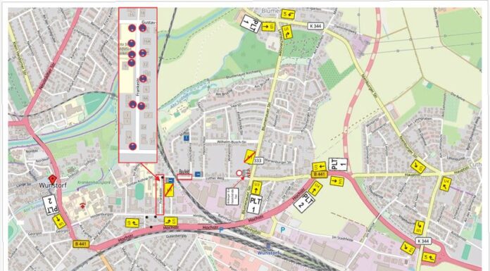 Sperrung des Bahnübergangs Luther Weg/Gustav-Kohne-Str. bis Ende März 2025 Sperrung des Bahnübergangs Luther Weg/Gustav-Kohne-Str. bis Ende März 2025