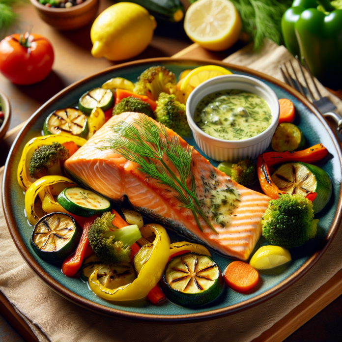 Das Rezept für Lachsfilet mit Zitronen-Dill-Sauce bietet eine gesunde und schmackhafte Option für ein Abendessen