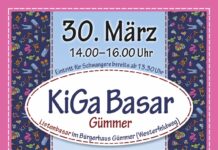 Förderverein des Kindergartens Gümmer e.V. lädt zum Basar am 30. März 2025 ein Der Förderverein für den Kindergarten Gümmer veranstaltet am 30. März 2025 einen Basar mit Kinderkleidung und Spielzeug
