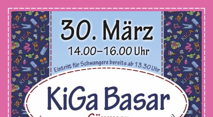 Förderverein des Kindergartens Gümmer e.V. lädt zum Basar am 30. März 2025 ein Der Förderverein für den Kindergarten Gümmer veranstaltet am 30. März 2025 einen Basar mit Kinderkleidung und Spielzeug
