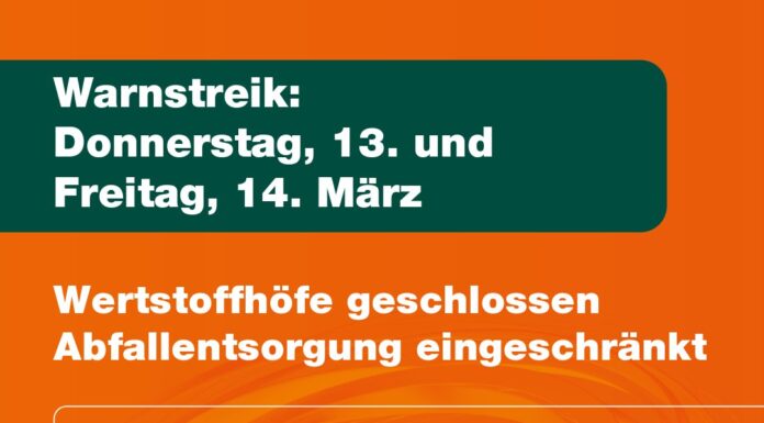 Warnstreik in Hannover: Wertstoffhöfe geschlossen und Abfallentsorgung eingeschränkt aha informiert: Wertstoffhöfe geschlossen und eingeschränkte Abfallentsorgung während des Warnstreiks (13.03.-15.03.2025)