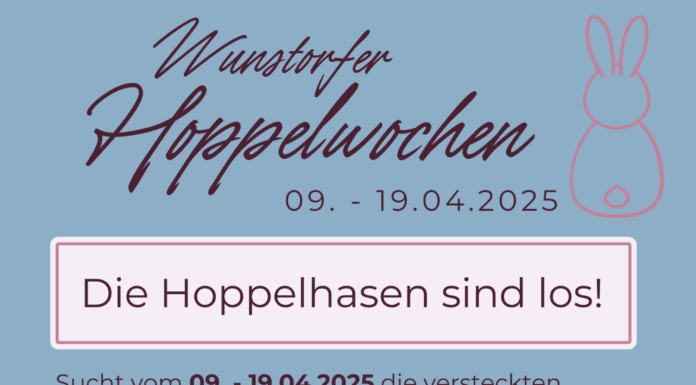 Wunstorfer Hoppelwochen: Spannende Suche nach Hoppelhasen in der Innenstadt Die Hoppelwochen in der Wunstorfer Innenstadt bieten spannende Gewinne und eine aufregende Hoppelhasen-Suche in den Geschäften