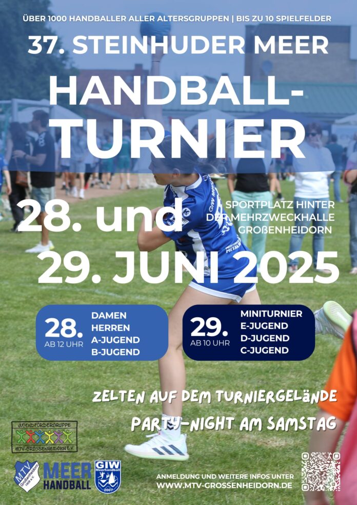 Das 37. Steinhuder Meer Handball Turnier bietet spannende Spiele und ein vielfältiges Rahmenprogramm für Sportbegeisterte und Zuschauer