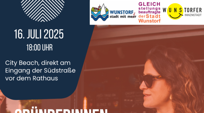 Gründerinnenabend auf dem City Beach Wunstorf: Austausch, Netzwerken und Live-Musik Der Gründerinnenabend auf dem City Beach bietet Austausch, Netzwerken und Live-Musik für Frauen in Wunstorf