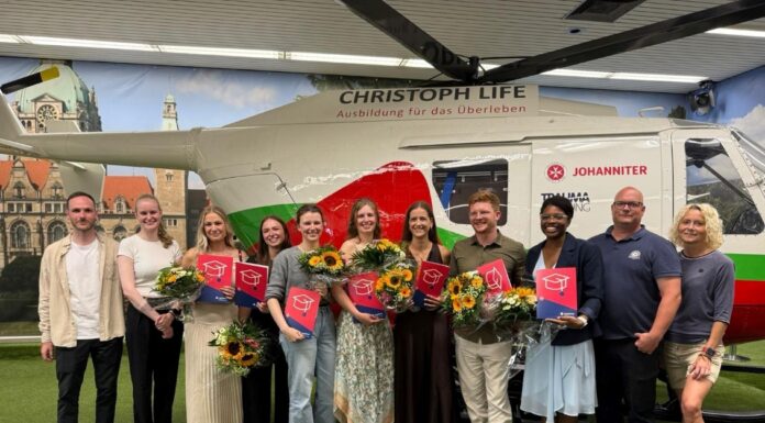 Abschluss mit Bestnote – 7 neue Notfallsanitäter starten bei den Johannitern durch Der erfolgreiche Abschluss mit Bestnote der neuen Notfallsanitäter zeigt die hohe Qualität der Ausbildung bei den Johannitern