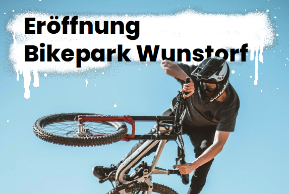 Eröffnung des Bikeparks in Wunstorf mit MTB-Freestyle-Show und Profi-Athleten Die Eröffnung des Bikeparks in Wunstorf findet am 23.08.2025 statt und bietet MTB-Freestyle-Show und Profi-Athleten