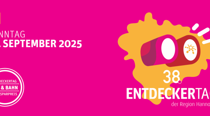 Entdeckertag in der Region Hannover – 40 Erlebnisziele zum Ein-Zonen-Preis entdecken Am 14.09.2025 können 40 Erlebnisziele zum Ein-Zonen-Preis entdeckt werden. Attraktive Angebote und Unterhaltung warten auf alle