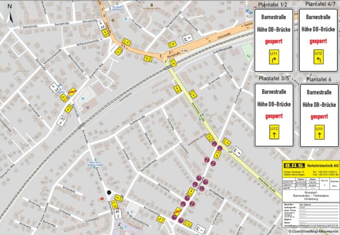 Die Vollsperrung der Unterführung Barnestraße während der Herbstferien sorgt für Einschränkungen im Verkehr. Details zur Maßnahme hier