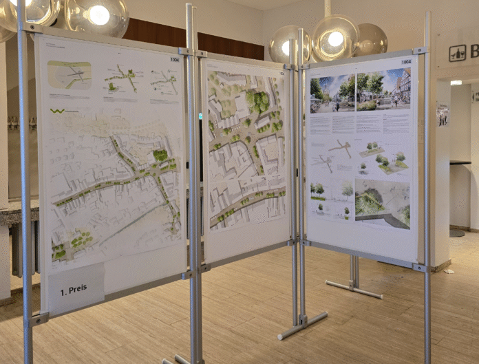 Öffentliche Ausstellung zeigt Wettbewerbsergebnisse zur Innenstadtgestaltung und bietet direkten Kontakt zu Stadtbaurat Wollny