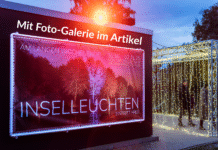 Magisches Inselleuchten am Steinhuder Meer zum Saisonende Das magische Inselleuchten am Steinhuder Meer begeistert Jung und Alt zum Saisonende mit bunten Lichtern und Farben