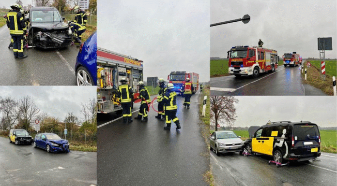 Verkehrsunfall in Klein Heidorn – Vier leicht verletzte Personen bei Crash Verkehrsunfall in Klein Heidorn – Vier leicht verletzte Personen wurden bei einem Crash heute Nachmittag versorgt