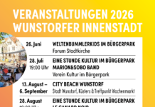 Innenstadt-Veranstaltungsflyer 2026 ist da: Termine und Vielfalt – online und analog Innenstadt-Veranstaltungsflyer 2026 ist da: Wo er ausliegt, wer die Termine macht und was Citymanagerin zum Programm Tanja Berg sagt