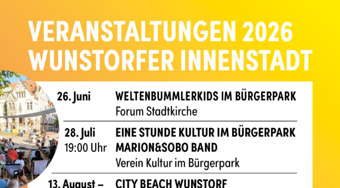 Innenstadt-Veranstaltungsflyer 2026 ist da: Termine und Vielfalt – online und analog Innenstadt-Veranstaltungsflyer 2026 ist da: Wo er ausliegt, wer die Termine macht und was Citymanagerin zum Programm Tanja Berg sagt