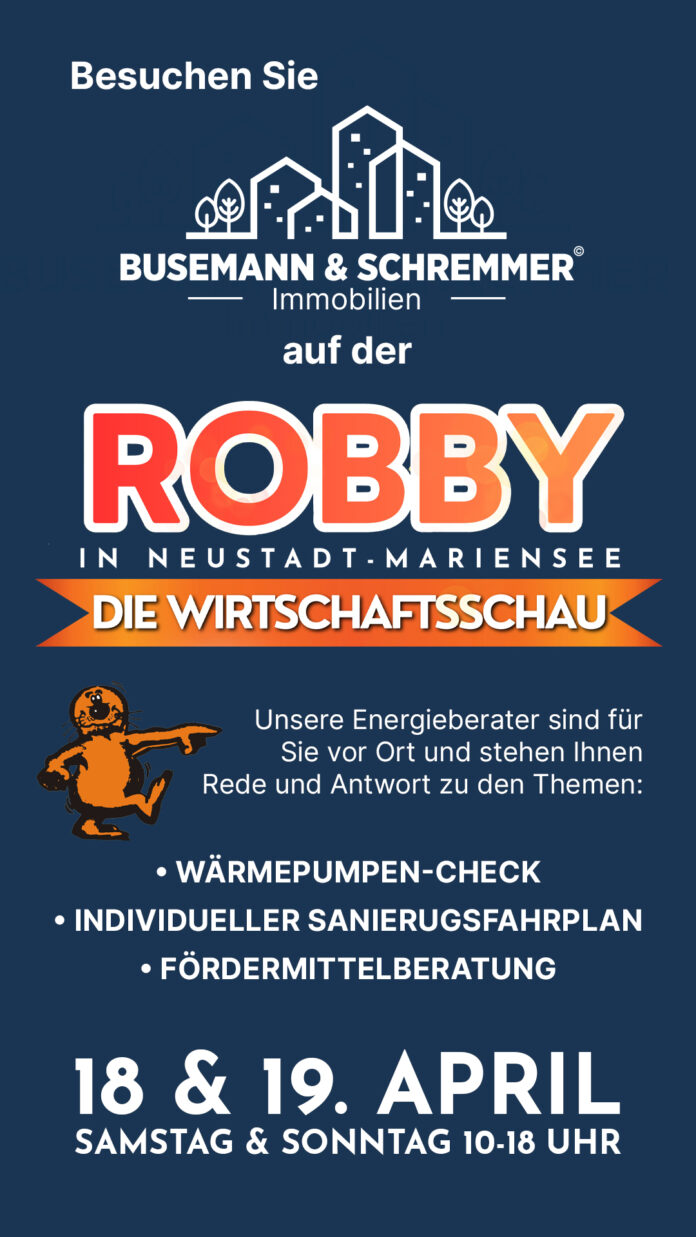 Energieberatung live auf der Robby 2026 – Busemann & Schremmer Immobilien vor Ort