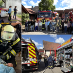 Feuerwehr Kolenfeld zeigt Kindern ihren Alltag Feuerwehr Kolenfeld zeigte einer 4. Klasse der Grundschule Kolenfeld, wie Menschenrettung, Fahrzeuge und Löschübung im Alltag ablaufen