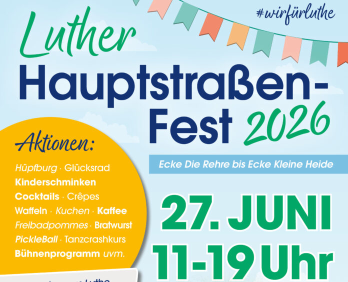 Hauptstraßenfest in Luthe kehrt am Samstag, 27. Juni 2026, zurück. Rund 15 Vereine gestalten das Programm im Ort gemeinsam