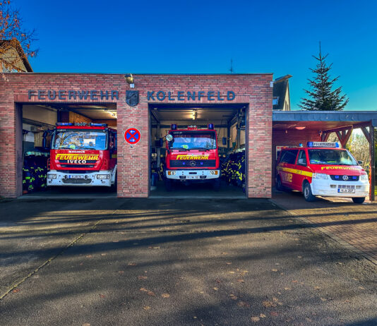 Feuerwehr Kolenfeld lädt am 22. August zum Tag der offenen Tür ein Die Feuerwehr Kolenfeld lädt am 22. August von 11 bis 17 Uhr zum Tag der offenen Tür am Kirchdamm mit Übungen, Kinderprogramm und Musik ein