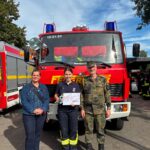 Neue Kinderfeuerwehr Löschbande Kolenfeld startet mit Spende In Kolenfeld startete am 25.08.2026 die Löschbande mit 42 Kindern. Helfende Raben e.V. spendeten 400 Euro für die Nachwuchsarbeit